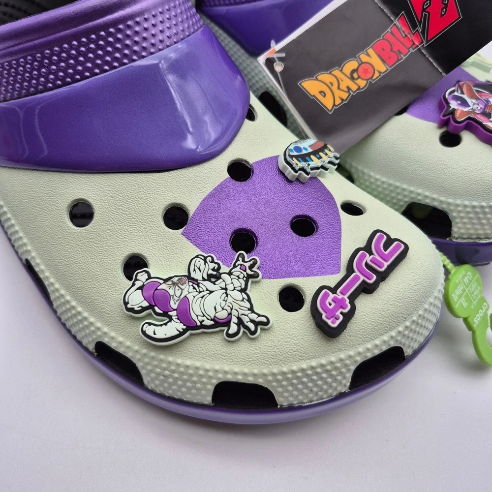 Crocs Dragon Ball Z Frieza Classic Clogs Purple Men's Size 10 Shoes Casual